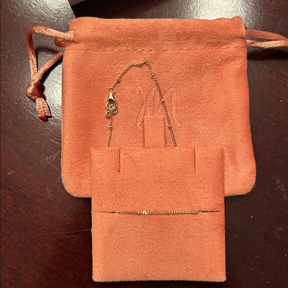 Brand New Mejuri 14k Yellow Gold Beaded Spheres Chain Bracelet - Picture 4 of 8